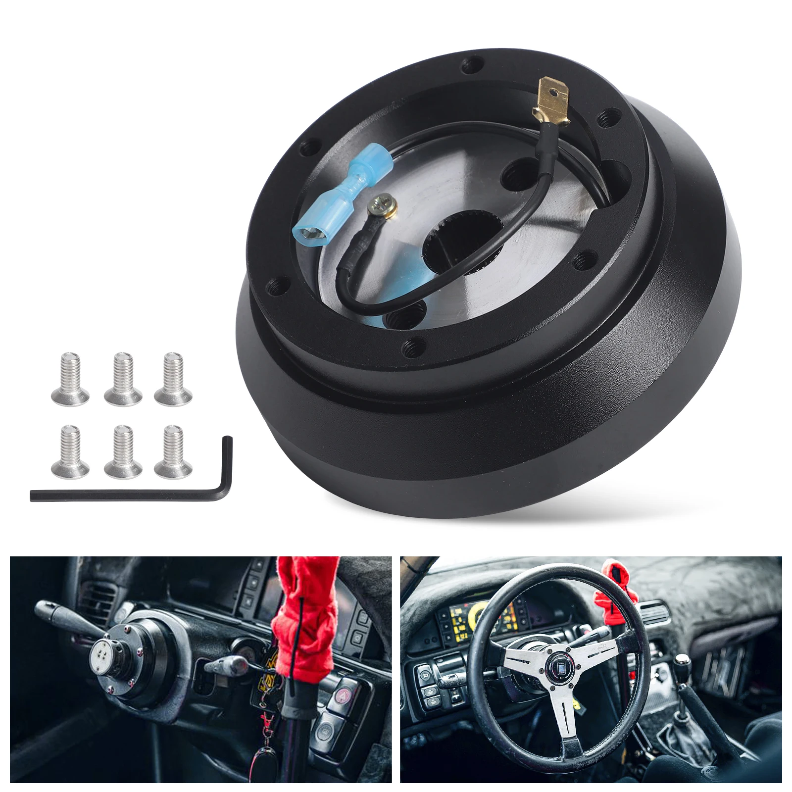 1PC 140H Short Hub Racing Car Steering Wheel Adapter Fit For Pulsar/Maxima/Nissan 200sx /300zx/Tita/Pickup/Altima/Sentra Black
1PC 140H Short Hub Racing Car Steering Wheel Adapter Fit For Pulsar/Maxima/Nissan 200sx /300zx/Tita/Pickup/Altima/Sentra Black