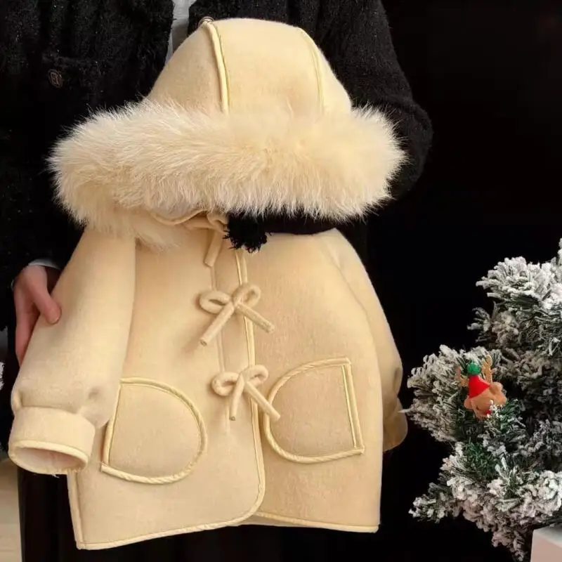 Autumn Winter Girls' Warm Coat Padded Jacket Thicken Hooded Tops Pure Color Overcoat Kids Clothing Sweet Style 7 To 12 Years Old
Autumn Winter Girls' Warm Coat Padded Jacket Thicken Hooded Tops Pure Color Overcoat Kids Clothing Sweet Style 7 To 12 Years Old