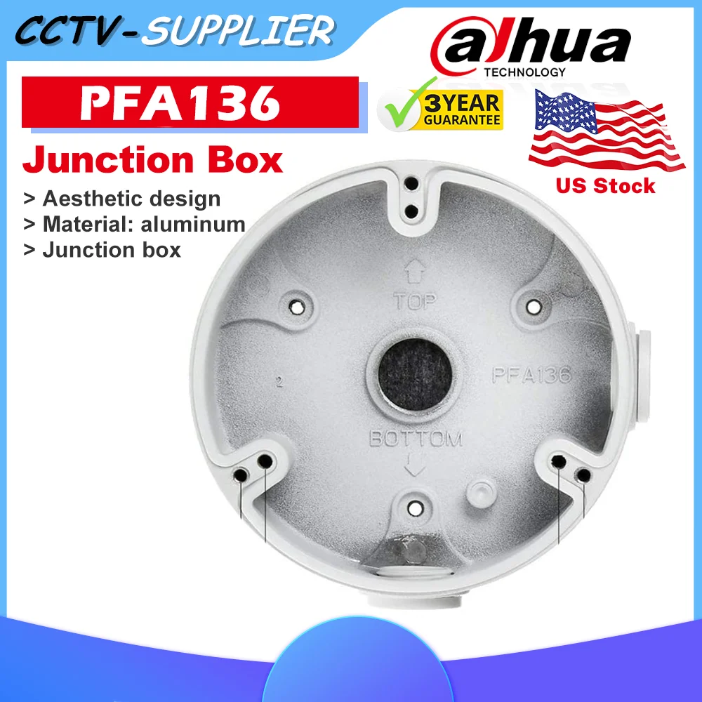 Dahua Water-proof Junction Box PFA136 for 4/8MP Vandal proof Dome IPC-HDBW2441E-S IPC-HDBW2841E-S
Dahua Water-proof Junction Box PFA136 for 4/8MP Vandal proof Dome IPC-HDBW2441E-S IPC-HDBW2841E-S