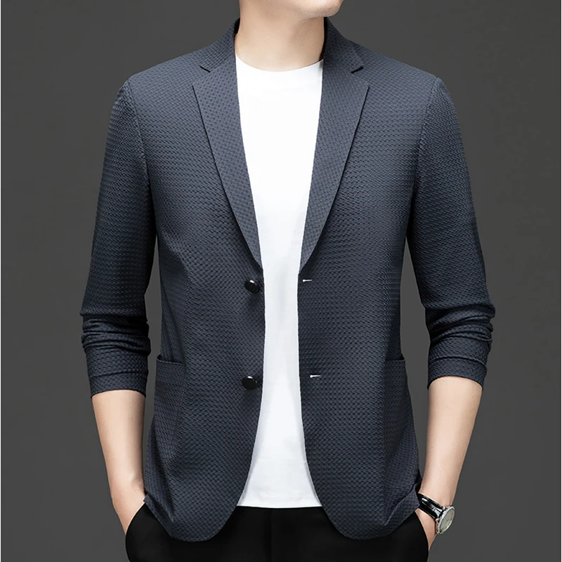 Men's Suit Luxury Spring Summer Jacket Breathable Thin Slim Fit No-Iron Seamless Blazer
Men's Suit Luxury Spring Summer Jacket Breathable Thin Slim Fit No-Iron Seamless Blazer