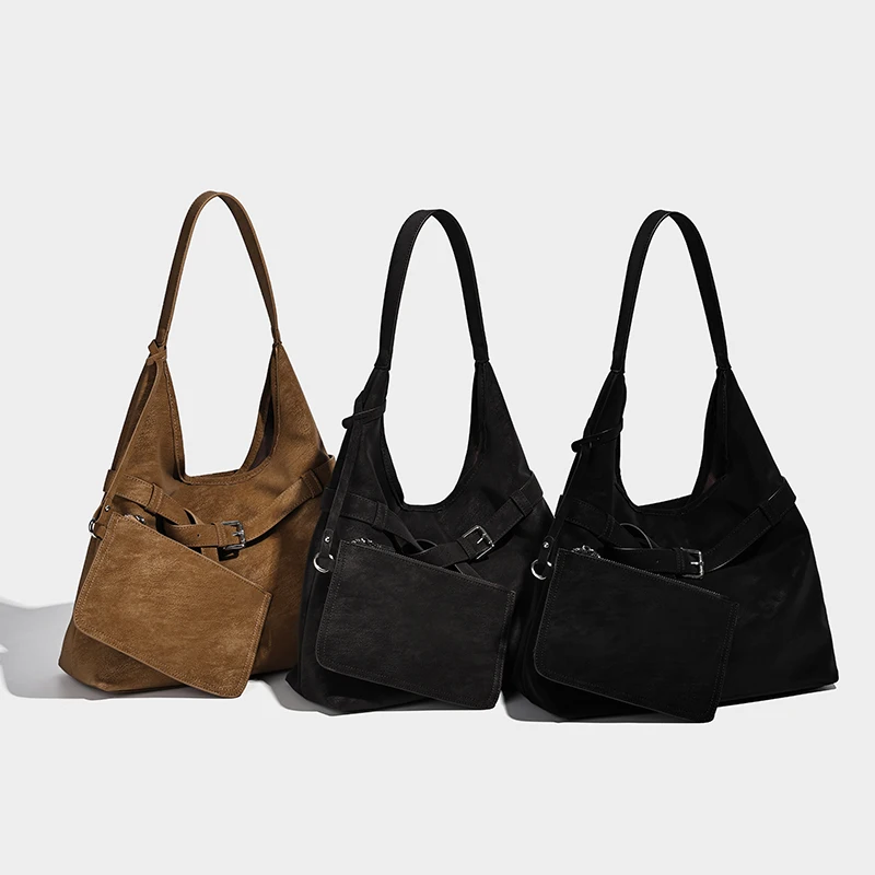 Retro Sle Autumn and Winter Suede Women's Shoulder Bag Belt Design Multifunctional Commuting Simple Versatile Casual Crossbody B
Retro Sle Autumn and Winter Suede Women's Shoulder Bag Belt Design Multifunctional Commuting Simple Versatile Casual Crossbody B