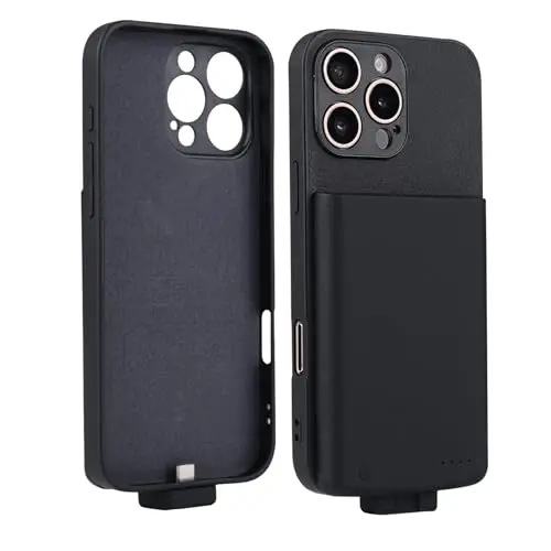 5500mAh Battery Charger Cases For iPhone 16 Pro Max charging box rechargeable portable battery case extended battery powerbank
5500mAh Battery Charger Cases For iPhone 16 Pro Max charging box rechargeable portable battery case extended battery powerbank