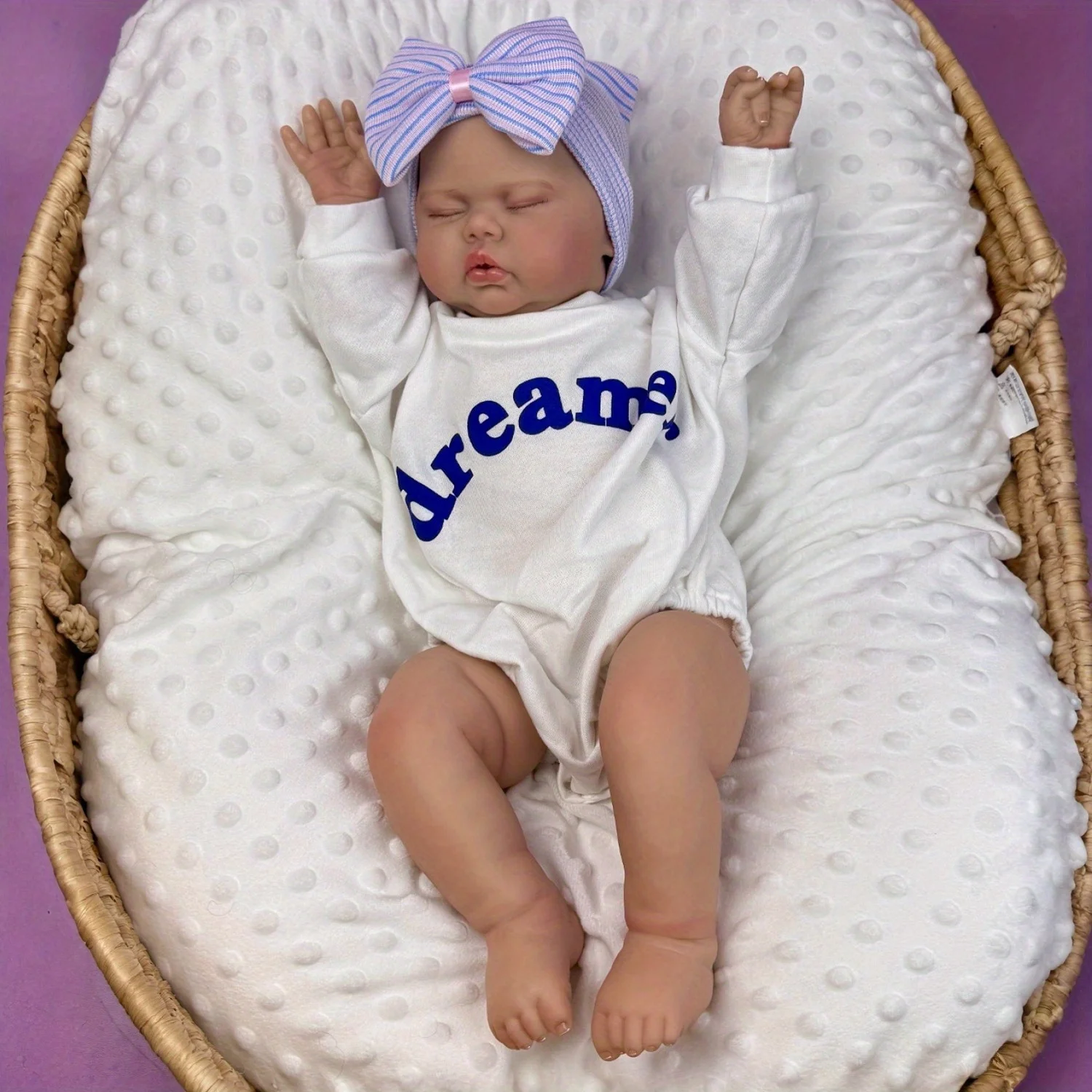 BZDOLL 20 Inch 3D Skin with Visible Veins 50 CM Fat Reborn Asleep Baby Doll Toy Vinyl Limbs Cloth Body Lifelike Birthday Gift
BZDOLL 20 Inch 3D Skin with Visible Veins 50 CM Fat Reborn Asleep Baby Doll Toy Vinyl Limbs Cloth Body Lifelike Birthday Gift