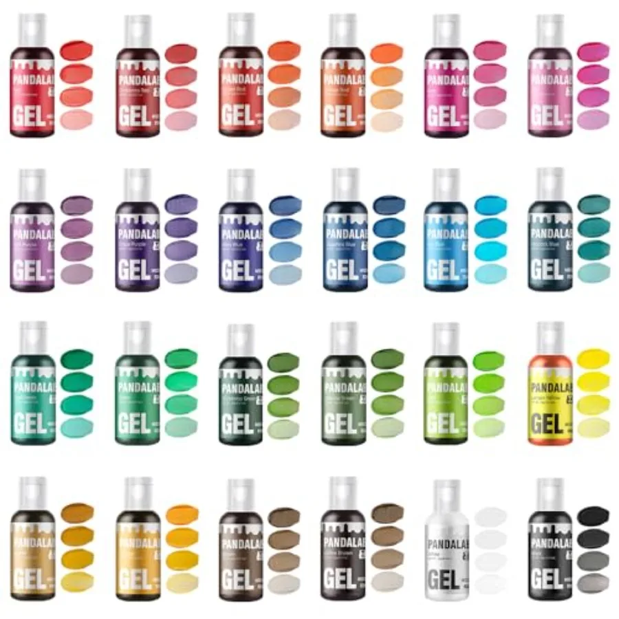 Gel Food Coloring Set - Concentrated Vibrant Edible Food Grade Dye for Baking Cake Cookie Decorating Fondant Icing Frosting Mac
Gel Food Coloring Set - Concentrated Vibrant Edible Food Grade Dye for Baking Cake Cookie Decorating Fondant Icing Frosting Mac