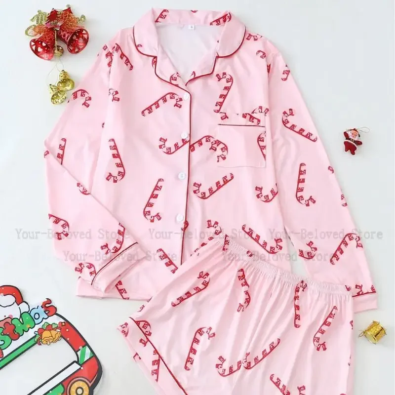 Two-Piece Set Pjs Soft Thin Christmas Satin Print Home Clothes Set Sleepwear Comfortable Homewear Autumn Spring New Loungewear
Two-Piece Set Pjs Soft Thin Christmas Satin Print Home Clothes Set Sleepwear Comfortable Homewear Autumn Spring New Loungewear