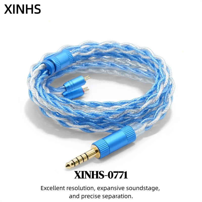 XINHS 4-жильный коаксиальный импортный чистый серебряный смешанный монокристаллический медный серебряный кабель для обновления наушников подходит для IEM
XINHS 4-жильный коаксиальный импортный чистый серебряный смешанный монокристаллический медный серебряный кабель для обновления наушников подходит для IEM