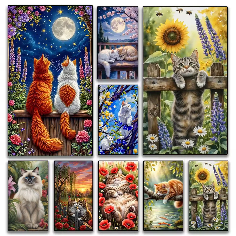 Cute Flowers Cat 5D Large Size Diy Diamond Painting Kits,Full Square Round Diamond Art Painting,Room Art
Cute Flowers Cat 5D Large Size Diy Diamond Painting Kits,Full Square Round Diamond Art Painting,Room Art