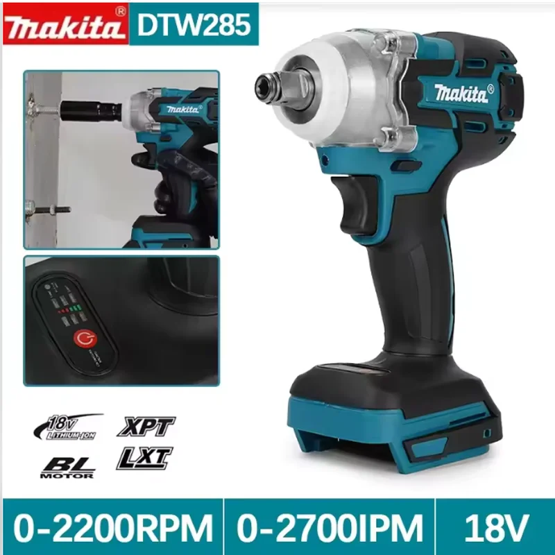 Makita 18v Power Tools DTW285 280N.M Impact Electric Wrench Brushless Wrench Cordless Tool Rechargeable For Makita 18V B
Makita 18v Power Tools DTW285 280N.M Impact Electric Wrench Brushless Wrench Cordless Tool Rechargeable For Makita 18V B
