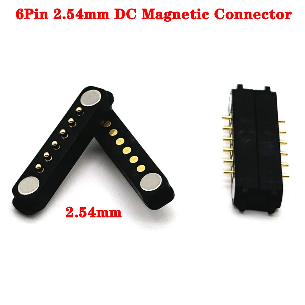 1Pair 1A Waterproof Magnetic Pogo Pin Connector 6 Pole Male Female 2.8mm/2.5mm Spring Load DC Power Socket 6Pin
1Pair 1A Waterproof Magnetic Pogo Pin Connector 6 Pole Male Female 2.8mm/2.5mm Spring Load DC Power Socket 6Pin