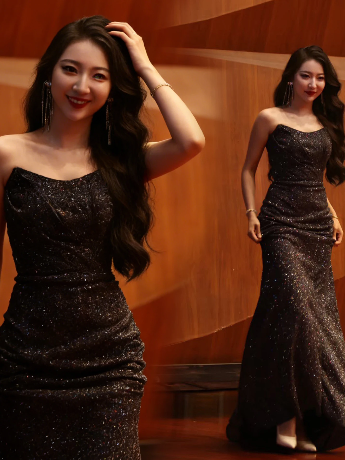 Bla Sequin Evening Dr Faion ow Performance Piano Concert Music Exam Student Prom Dr Angel Wedding Gown
Bla Sequin Evening Dr Faion ow Performance Piano Concert Music Exam Student Prom Dr Angel Wedding Gown