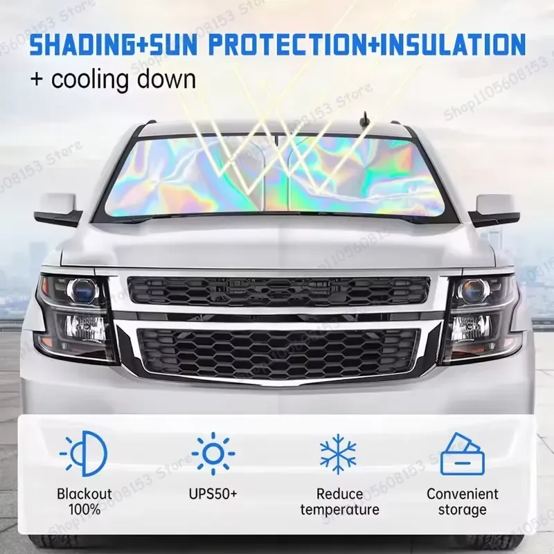 Foldable front windshield sunshade, UV protection, heat insulation, car sun protection, interior accessories, cooling
Foldable front windshield sunshade, UV protection, heat insulation, car sun protection, interior accessories, cooling