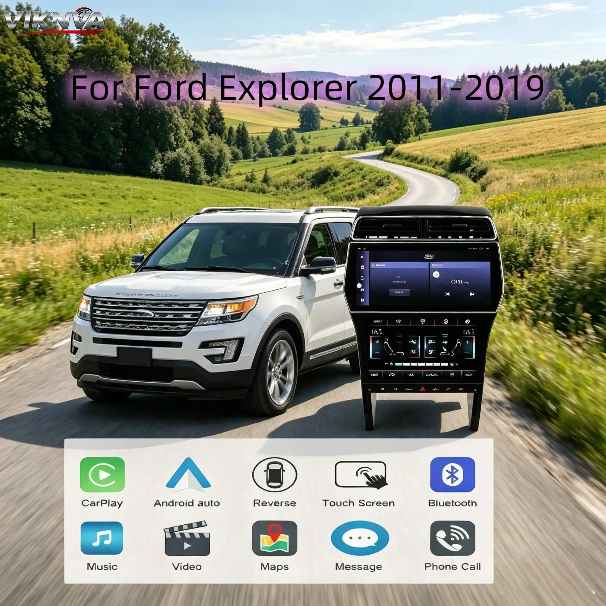 12.3 Inch Android 14 Touch Screen Wireless CarPlay GPS Navi 4G AC Control Multimedia Car Radio For Ford Explorer 2011-2019
12.3 Inch Android 14 Touch Screen Wireless CarPlay GPS Navi 4G AC Control Multimedia Car Radio For Ford Explorer 2011-2019