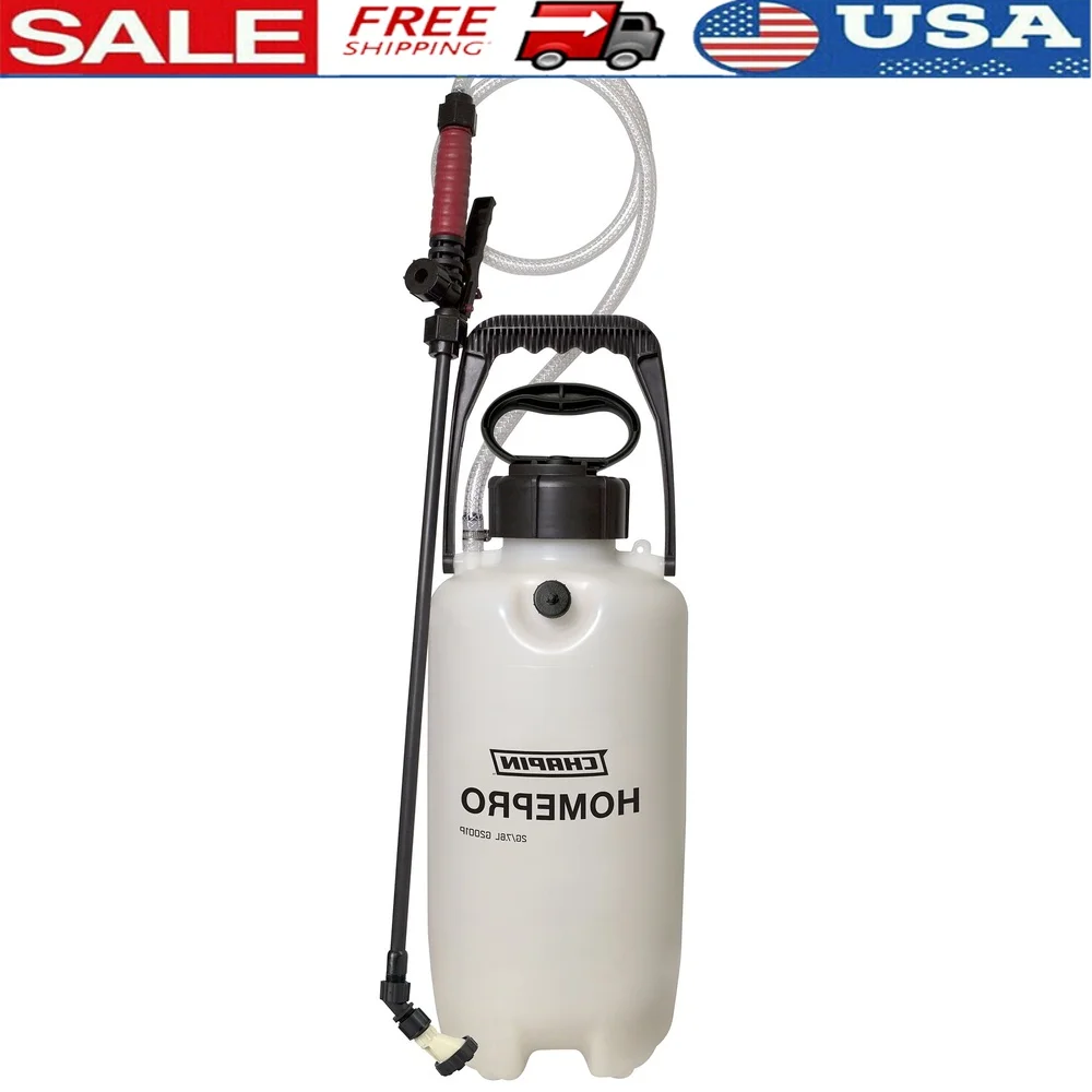 2 Gallon Handheld Pump Sprayer with Anti-Clog Filter Adjustable Nozzle Comfortable Grip Gardening Cleaning Tasks
2 Gallon Handheld Pump Sprayer with Anti-Clog Filter Adjustable Nozzle Comfortable Grip Gardening Cleaning Tasks