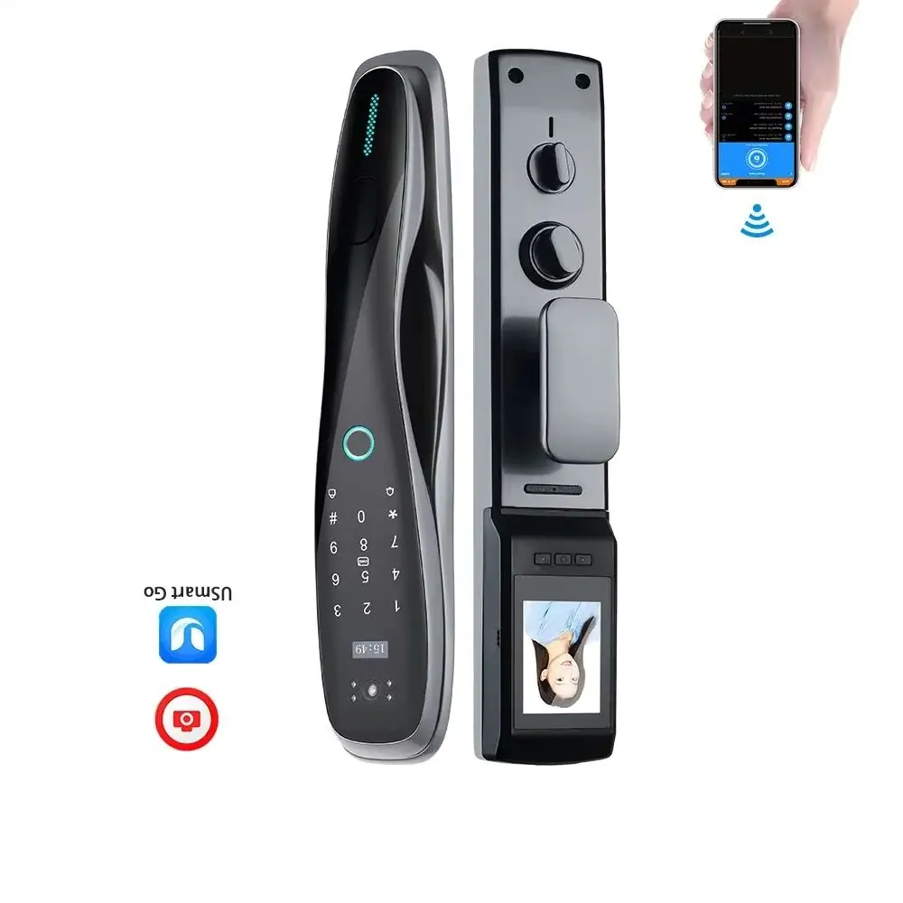 YyhcyyhcYOHEEN Home Security WiFi Control Electronic Smart Fingerprint Door Lock With Surveillance Camera Locker Smart Door Lock
YyhcyyhcYOHEEN Home Security WiFi Control Electronic Smart Fingerprint Door Lock With Surveillance Camera Locker Smart Door Lock