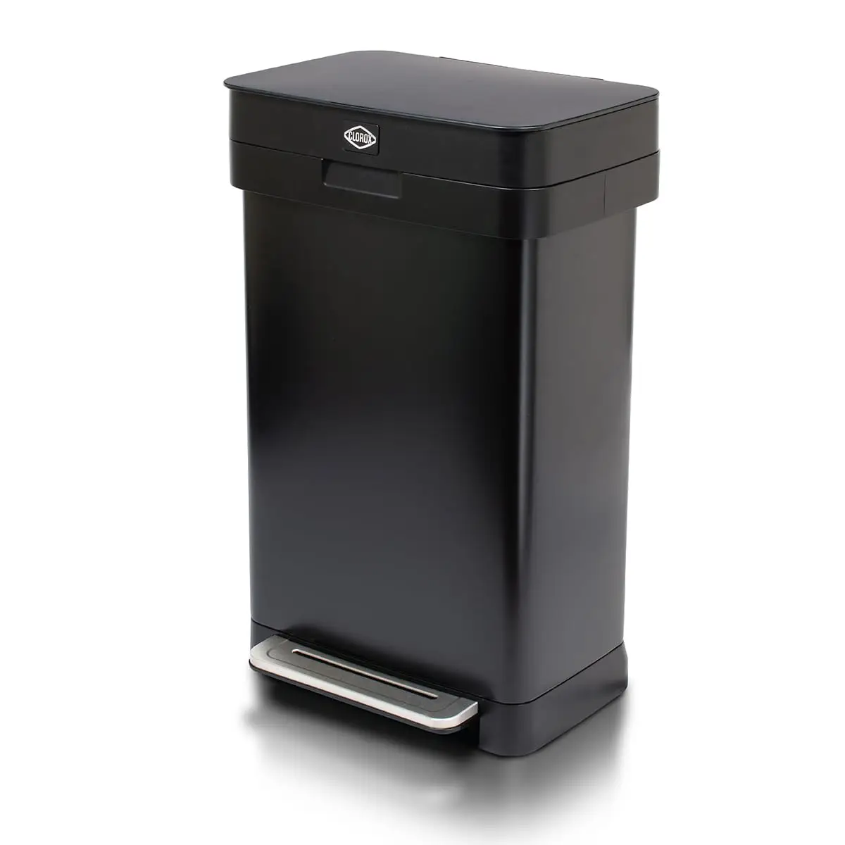 13 Gallon Kitchen Trash Can with Wide Step Pedal - Rectangular Black Stainless Garbage Bin, Odor Protection
13 Gallon Kitchen Trash Can with Wide Step Pedal - Rectangular Black Stainless Garbage Bin, Odor Protection