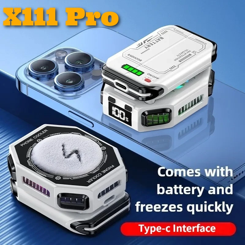 2025 NEW X111 Pro Semiconductor Magnetic Mobile Phone Game Cooler Seven-speed Adjustment Ice Cooling Radiator for IPhone Android
2025 NEW X111 Pro Semiconductor Magnetic Mobile Phone Game Cooler Seven-speed Adjustment Ice Cooling Radiator for IPhone Android
