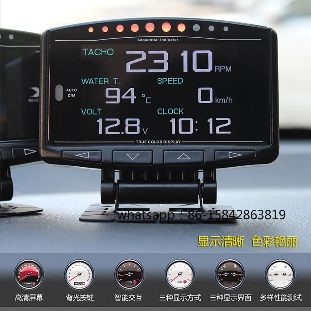 Automobile Instrument Air-fuel Ratio Speed Oil Temperature Exhaust Temperature Voltage Water Temperature Turbine Pressure Gauge
Automobile Instrument Air-fuel Ratio Speed Oil Temperature Exhaust Temperature Voltage Water Temperature Turbine Pressure Gauge