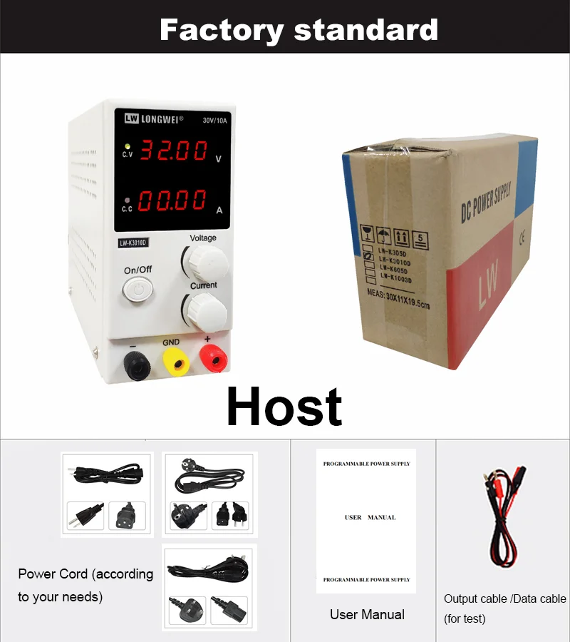 026 New Longwei LWK305D 30V 5A 150W Adjustable DC Laboratory Switching Power Supply
026 New Longwei LWK305D 30V 5A 150W Adjustable DC Laboratory Switching Power Supply