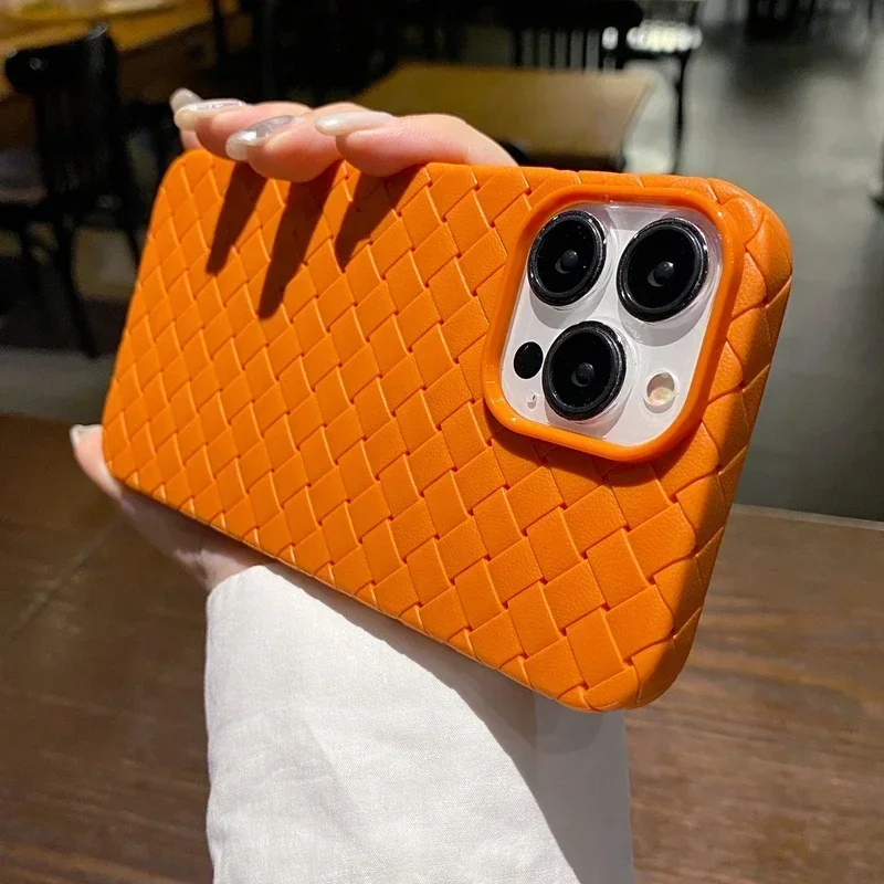 2025 Luxury Woven Pattern Phone Case for iPhone 15 14 13 12 11 Pro Max Plus Shockproof Soft Silicone Cases
2025 Luxury Woven Pattern Phone Case for iPhone 15 14 13 12 11 Pro Max Plus Shockproof Soft Silicone Cases