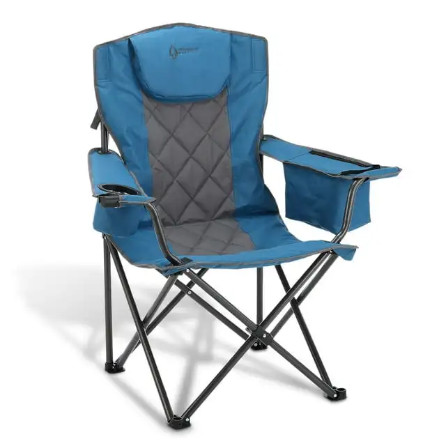 Arrowhead Outdoor Portable Folding Camping Quad Chair W/ 6-Can Cooler, Cup & Wine Glass Holders, Heavy Duty Carrying Bag, Pa
Arrowhead Outdoor Portable Folding Camping Quad Chair W/ 6-Can Cooler, Cup & Wine Glass Holders, Heavy Duty Carrying Bag, Pa
