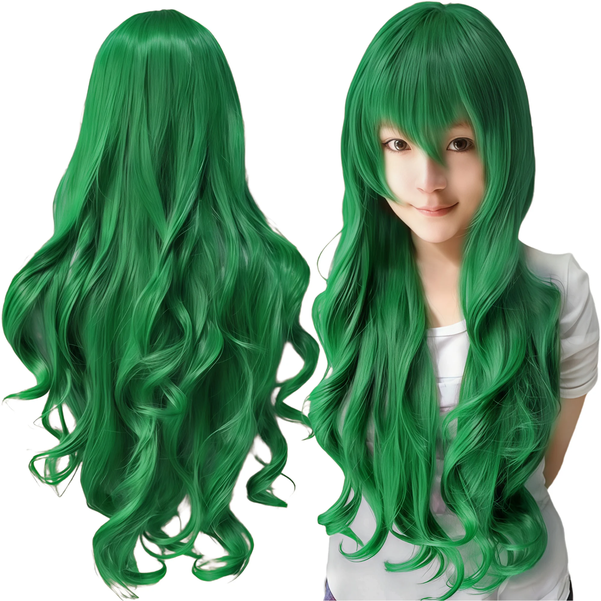 Synthetic Hair Green Cosplay Wig Sanae Kochiya Lolita Hair Curly Anime Wigs Hairpiece Shion Sonozaki Halloween Costume Wig
Synthetic Hair Green Cosplay Wig Sanae Kochiya Lolita Hair Curly Anime Wigs Hairpiece Shion Sonozaki Halloween Costume Wig