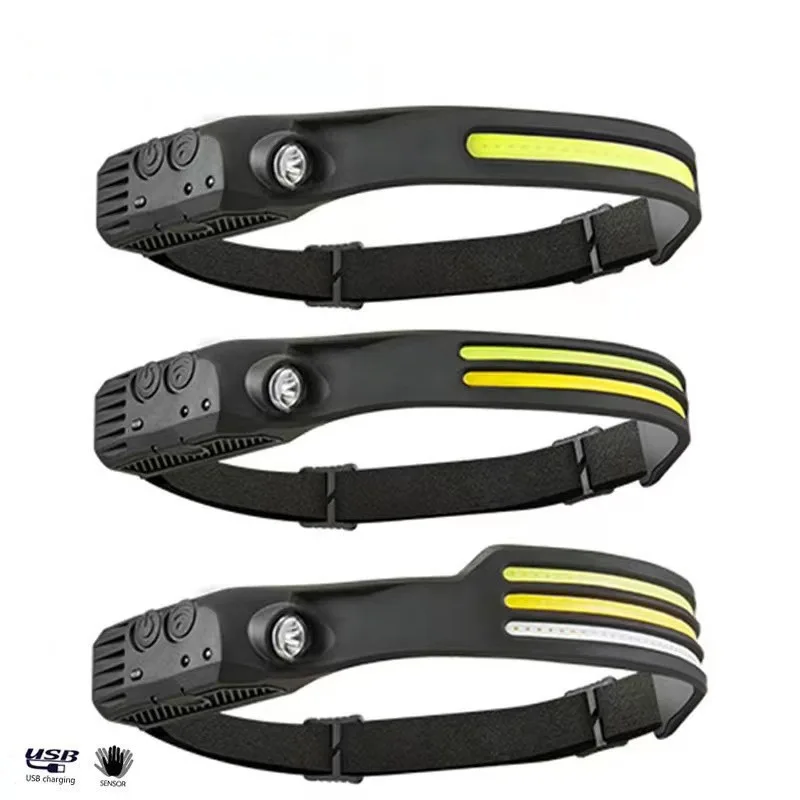 Wave induction COB headlight riding light USB charging night running light strong light headlight silicone
Wave induction COB headlight riding light USB charging night running light strong light headlight silicone