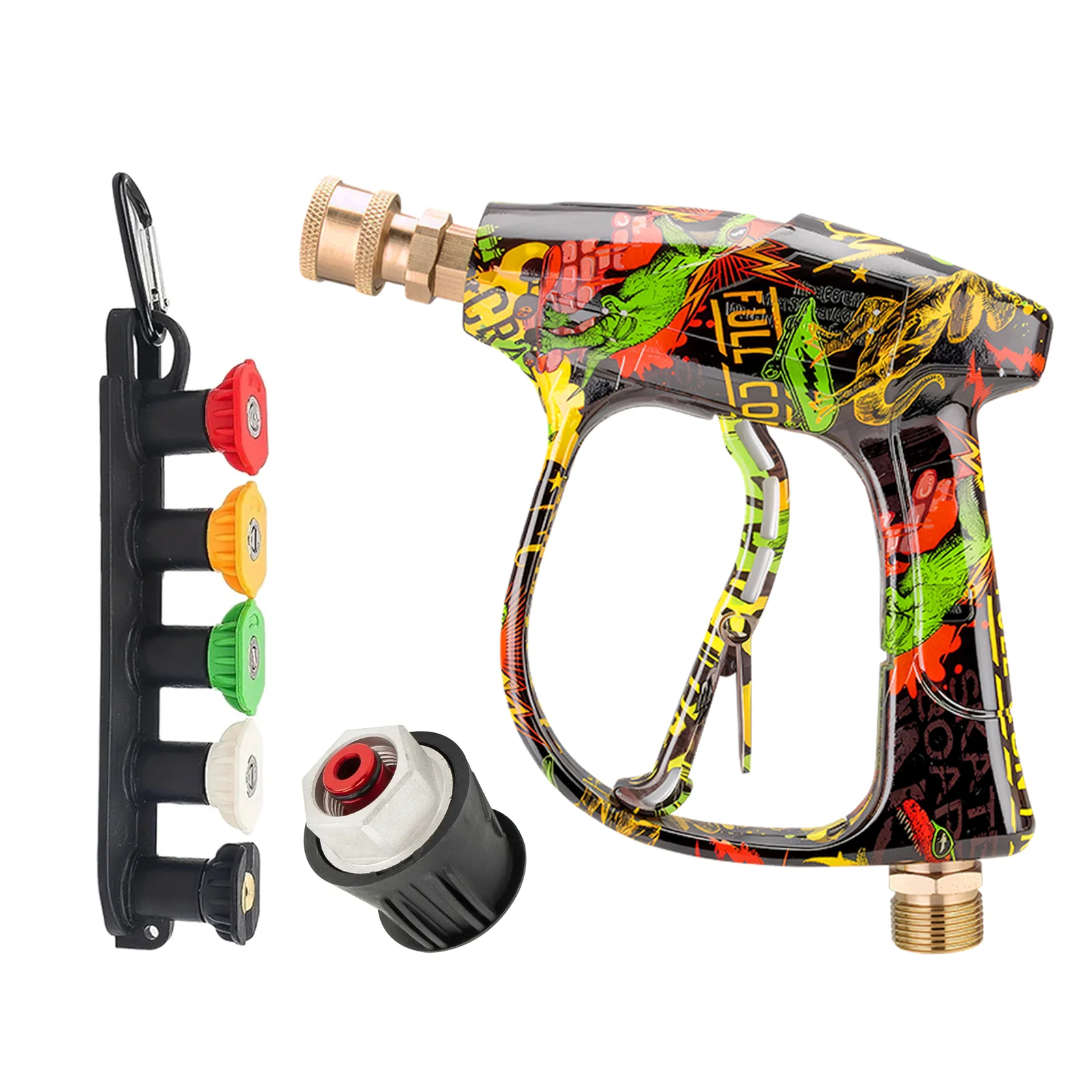 Universal Short Pressure Washer Gun M22 14mm High Power Car Wash Gun with Lavor Adapter
Universal Short Pressure Washer Gun M22 14mm High Power Car Wash Gun with Lavor Adapter