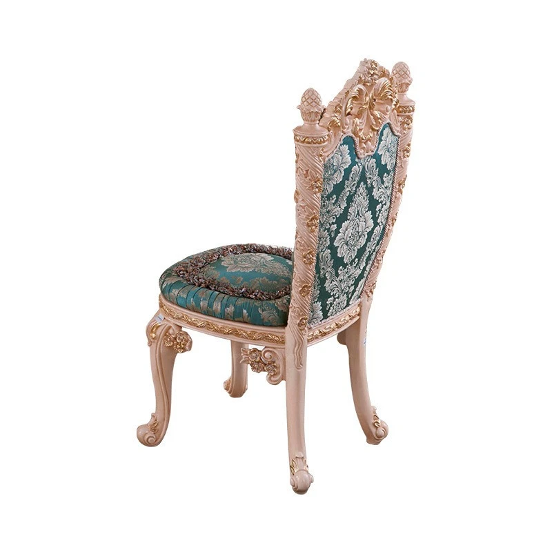 Solid wood carving flower panel painted French dining table and chairs solid wood panel parquet European round dining table
Solid wood carving flower panel painted French dining table and chairs solid wood panel parquet European round dining table