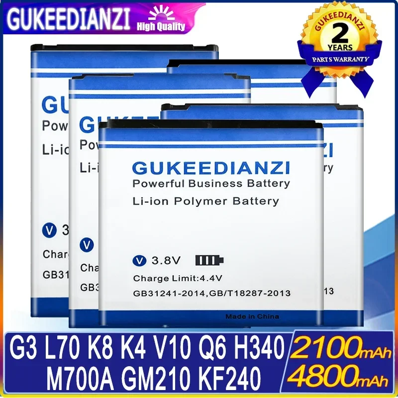 Battery For LG G3/L70 D320/LGIP-400N LS670/2017 Version K8 K4 BL-45F1F/LGIP-430N GW300/V10 H968/Leon H340/Q6 M700A/GM210 KF240
Battery For LG G3/L70 D320/LGIP-400N LS670/2017 Version K8 K4 BL-45F1F/LGIP-430N GW300/V10 H968/Leon H340/Q6 M700A/GM210 KF240