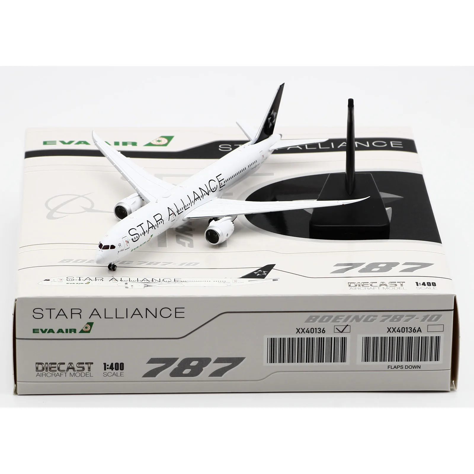 XX40136 Коллекционный самолет из сплава в подарок JC Wings 1:400 EVA AIR «StarAlliance» Boeing B787-10 Литая под давлением модель самолета B-17812
XX40136 Коллекционный самолет из сплава в подарок JC Wings 1:400 EVA AIR «StarAlliance» Boeing B787-10 Литая под давлением модель самолета B-17812