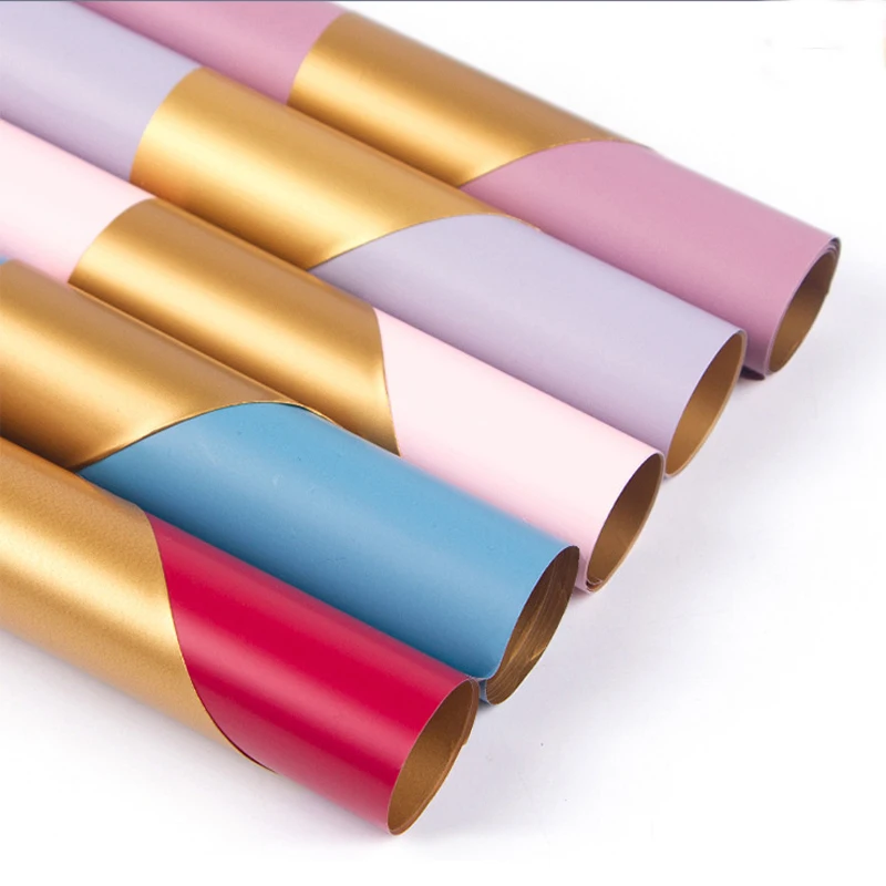 60 pcs Flower basket gilded paper fresh wrapping paper gold-leaving metallic two-color European elegant waterproof bouquet
60 pcs Flower basket gilded paper fresh wrapping paper gold-leaving metallic two-color European elegant waterproof bouquet