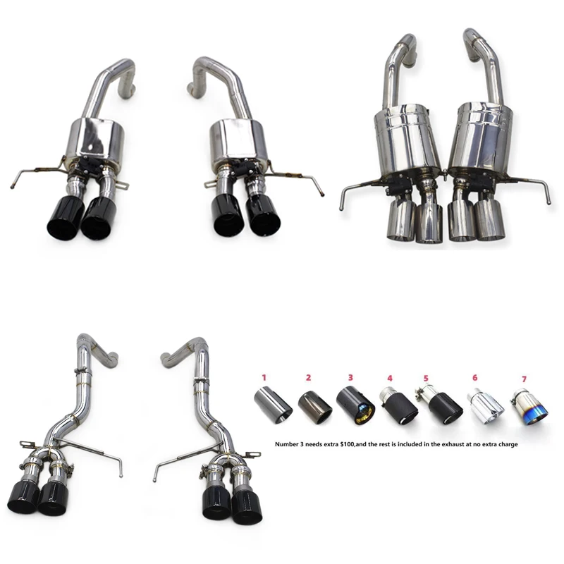 SUS304 Exhaust Pipe System For Chevrolet Corvette C7 6.2L 2014-2019 Valvetronic System With Remote Controller
SUS304 Exhaust Pipe System For Chevrolet Corvette C7 6.2L 2014-2019 Valvetronic System With Remote Controller