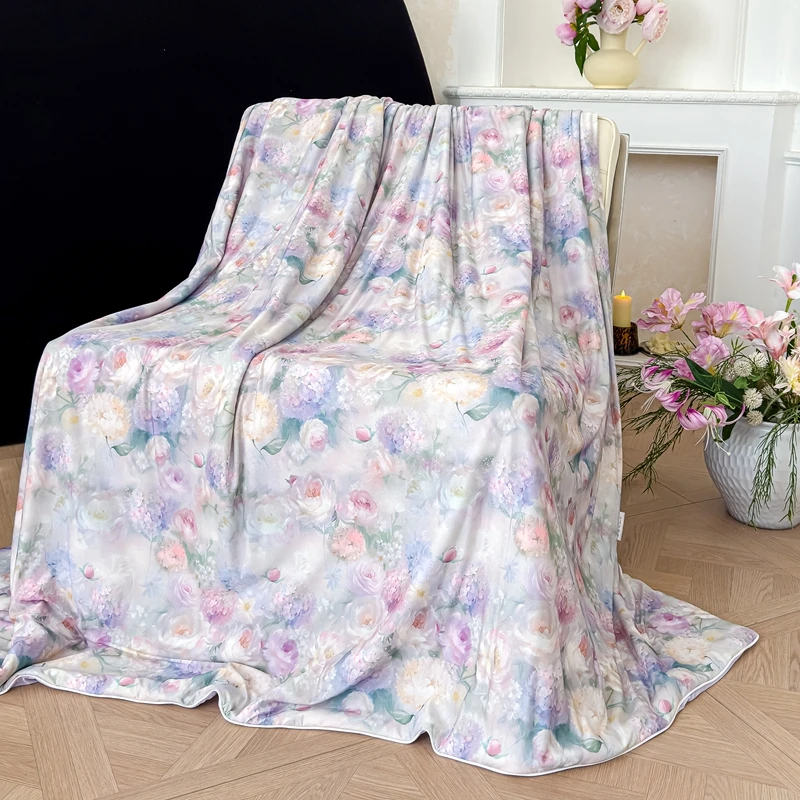 Digital Printed Summer Comforter Floral Style Bedspreads Single/Queen Size Air-Conditioned Blanket Smooth Cool Summer Quilts
Digital Printed Summer Comforter Floral Style Bedspreads Single/Queen Size Air-Conditioned Blanket Smooth Cool Summer Quilts
