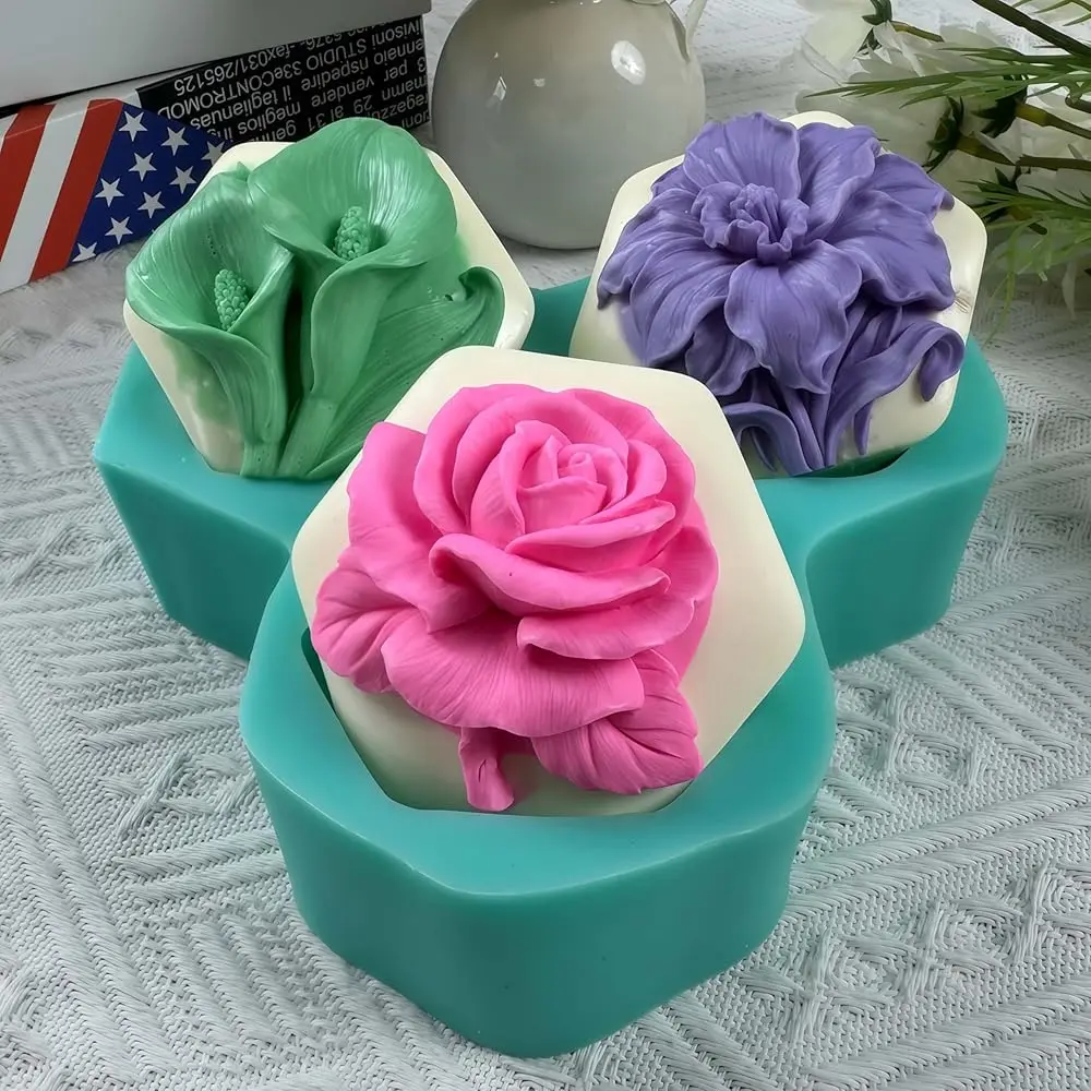 3 Mixed Flowers Soap Molds,Hexagon DIY Silicone Mold for Handmade Soap Scented Candle Wax Chocolate Cake Jelly Gum Aroma Plas
3 Mixed Flowers Soap Molds,Hexagon DIY Silicone Mold for Handmade Soap Scented Candle Wax Chocolate Cake Jelly Gum Aroma Plas