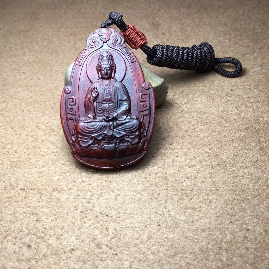 Ожерелье в китайском стиле из красного сандалового дерева с резным Nanhai Guanyin Grand Luck, ожерелье из красного дерева, винтажные аксессуары для игр в Вэнь, кулон, ювелирные изделия
Ожерелье в китайском стиле из красного сандалового дерева с резным Nanhai Guanyin Grand Luck, ожерелье из красного дерева, винтажные аксессуары для игр в Вэнь, кулон, ювелирные изделия