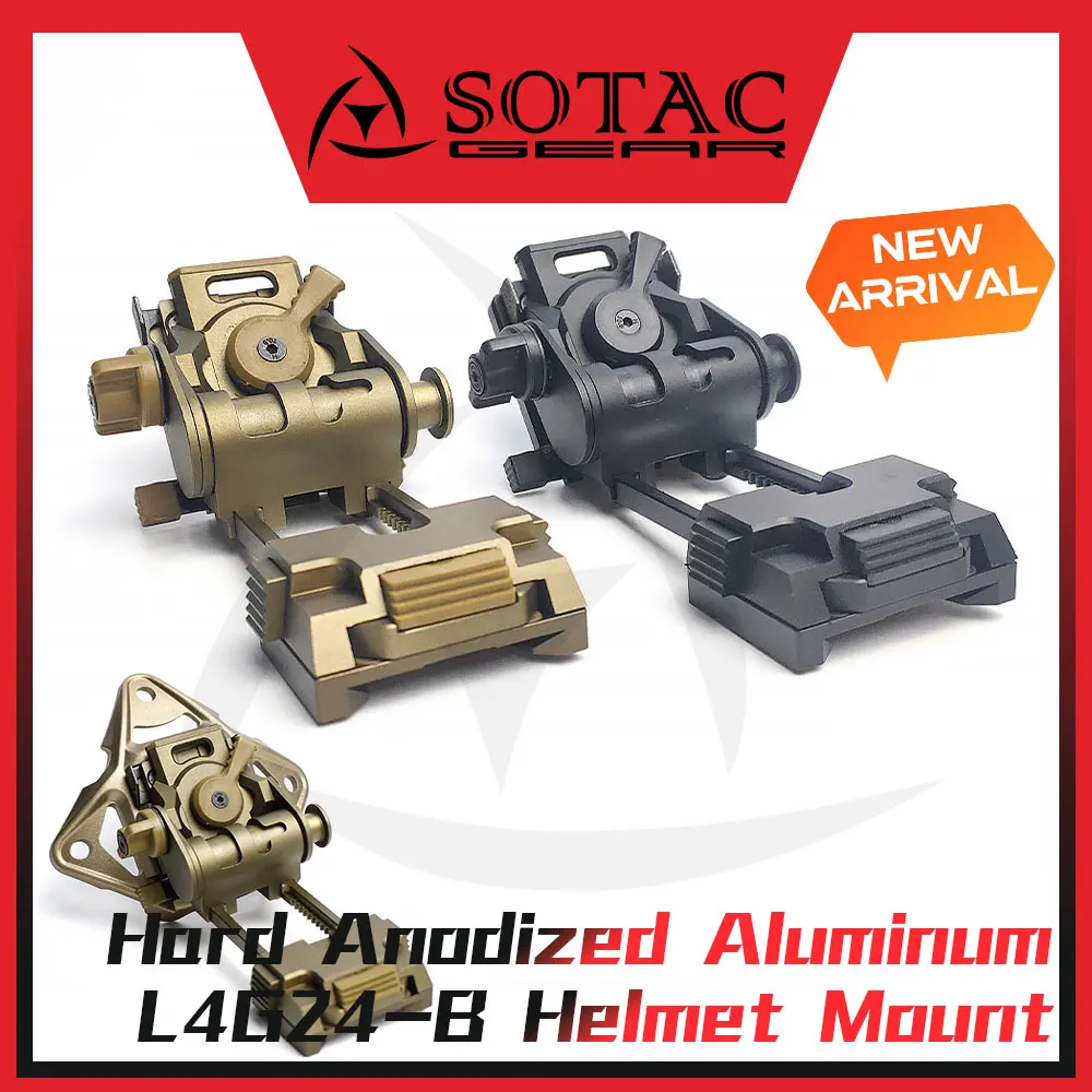 Hard Anodized Aluminum L4G24-B L4G24 B NVG Mount for PVS15 PVS18 PVS21 PVS31 Tactical Helmet Mount SOTAC GEAR
Hard Anodized Aluminum L4G24-B L4G24 B NVG Mount for PVS15 PVS18 PVS21 PVS31 Tactical Helmet Mount SOTAC GEAR