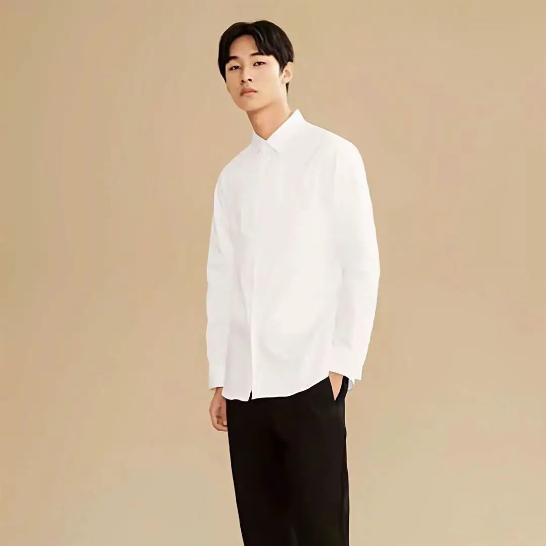 Men Shirt Slim Fit Stretch Drape Long Sleeve Solid Color Simple Fashion Trendy Handsome Versatile Base Layer Premium Feel
Men Shirt Slim Fit Stretch Drape Long Sleeve Solid Color Simple Fashion Trendy Handsome Versatile Base Layer Premium Feel