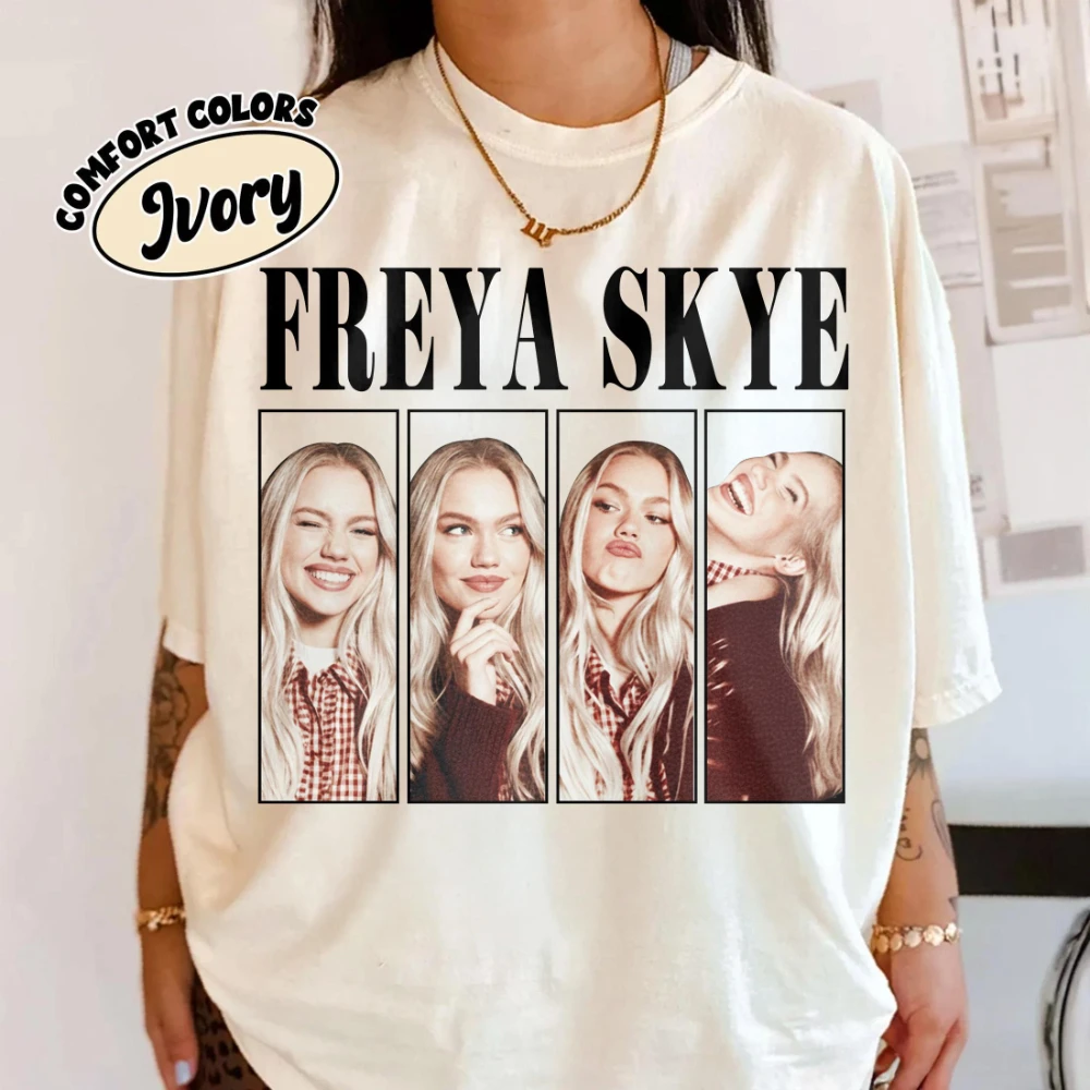 Retro Freya Skye Silent Treatment T-shirt Stars Align 2026 Tour T-shirt Loose-fitting stylish pure cotton couple shirt
Retro Freya Skye Silent Treatment T-shirt Stars Align 2026 Tour T-shirt Loose-fitting stylish pure cotton couple shirt
