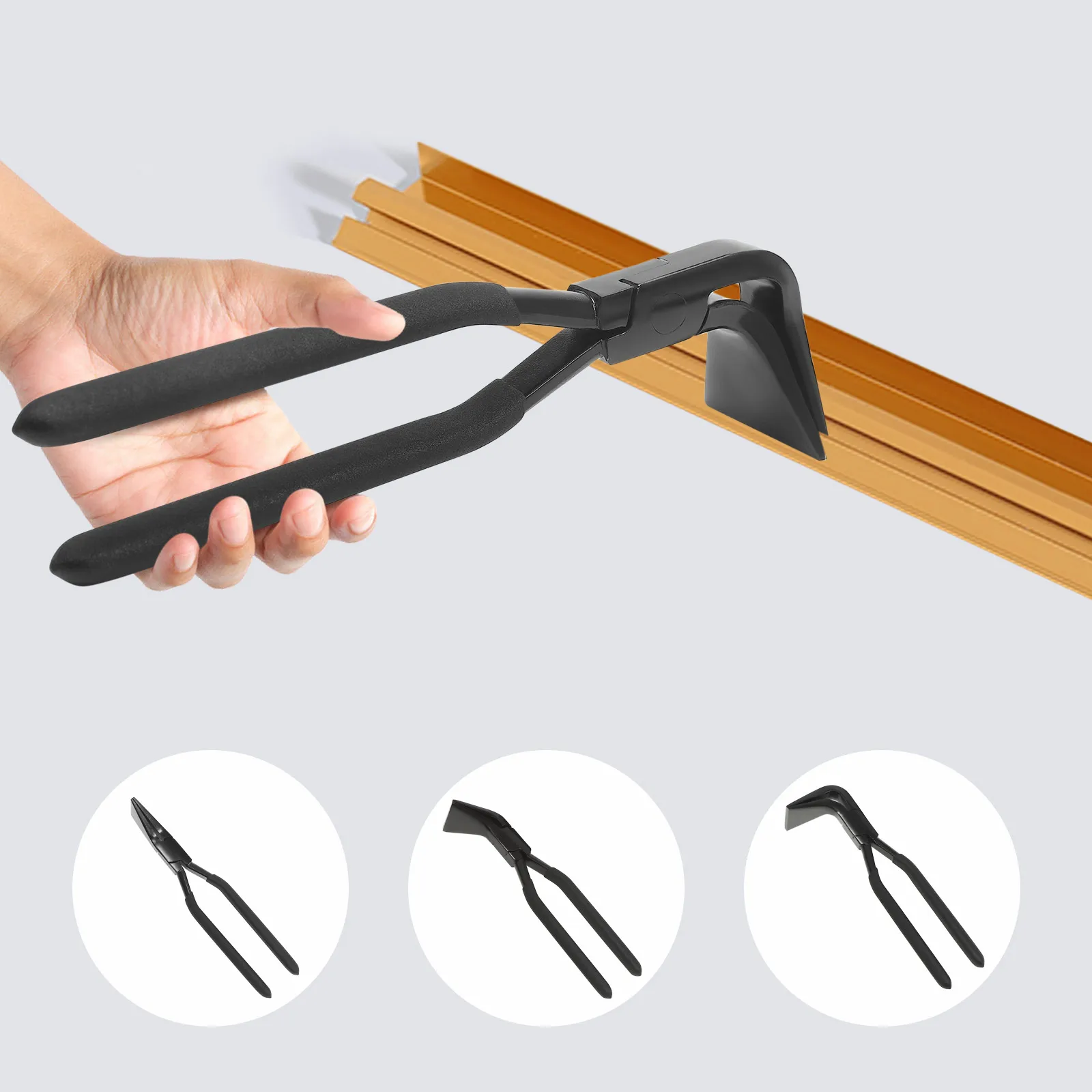 3Pcs Sheet Metal Pliers Set Carbon Steel Straight 45°& 90° Hand Seamers Sheet Metal Tools 
3Pcs Sheet Metal Pliers Set Carbon Steel Straight 45°& 90° Hand Seamers Sheet Metal Tools