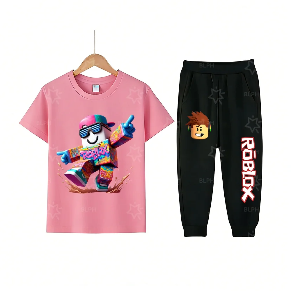 Stylish Roblox Print Kids T-Shirt and Pants Set, Colorful Tie-Dye Hoodie with Cool Sneaker Design for Boys/Girls
Stylish Roblox Print Kids T-Shirt and Pants Set, Colorful Tie-Dye Hoodie with Cool Sneaker Design for Boys/Girls