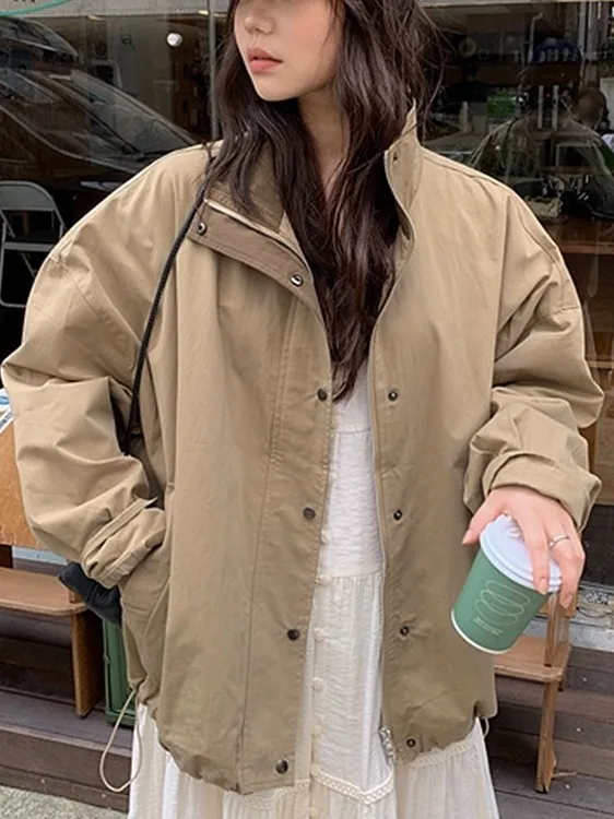 Свободный ort Sve Женская верхняя одежда Jaet Корейский винтажный элитный топ небольшого размера Faionable Long Sve Top 
Свободный ort Sve Женская верхняя одежда Jaet Корейский винтажный элитный топ небольшого размера Faionable Long Sve Top