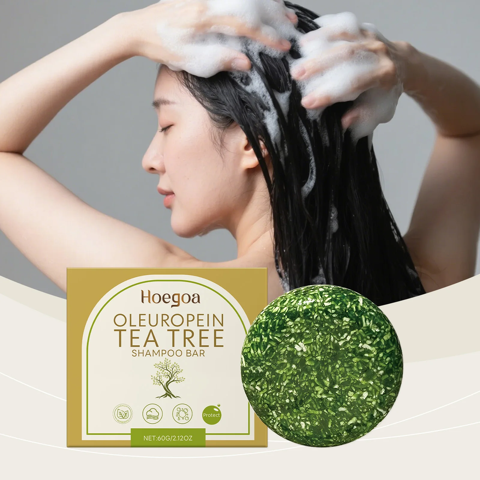 Oleuropein Tea Tree Shampoo Bar – Plant-Based Hair Clean, Gentle Scalp & Hair Nourishment, Protects Hair, Supports Daily Care
Oleuropein Tea Tree Shampoo Bar – Plant-Based Hair Clean, Gentle Scalp & Hair Nourishment, Protects Hair, Supports Daily Care