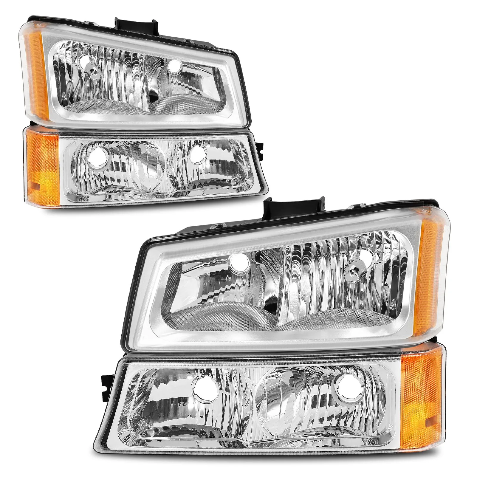 Headlights For 2003-2006 Chevy Silverado Avalanche Chrome +Signal Bumper Lamps
Headlights For 2003-2006 Chevy Silverado Avalanche Chrome +Signal Bumper Lamps