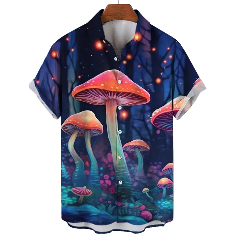 Summer Shirt For Men Mushroom Magic Floral Fashion 3d Printing Harajuku Short Sleeve Street Casual Tops Size Imported Clothing
Summer Shirt For Men Mushroom Magic Floral Fashion 3d Printing Harajuku Short Sleeve Street Casual Tops Size Imported Clothing