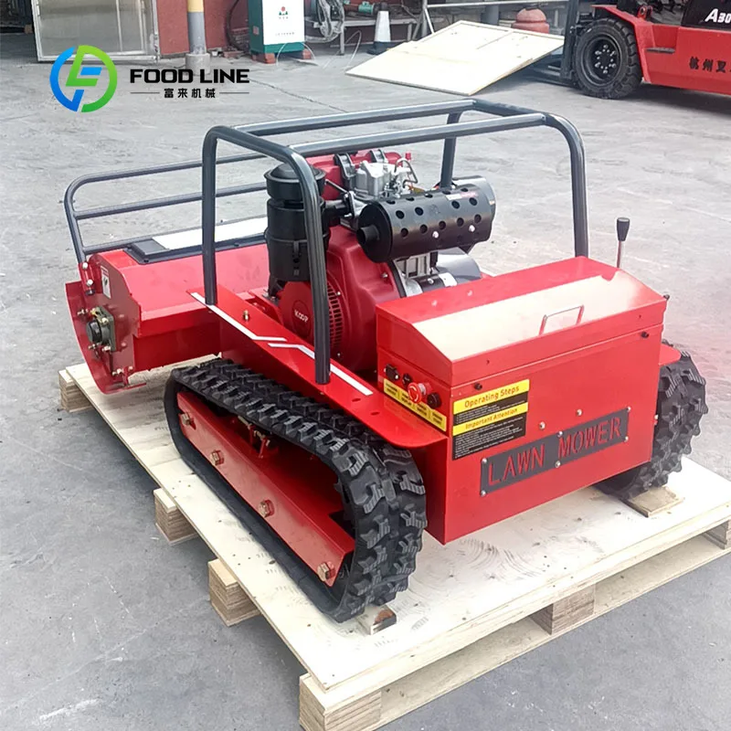 Custom New remote control flail mower robot, crawler mower
Custom New remote control flail mower robot, crawler mower