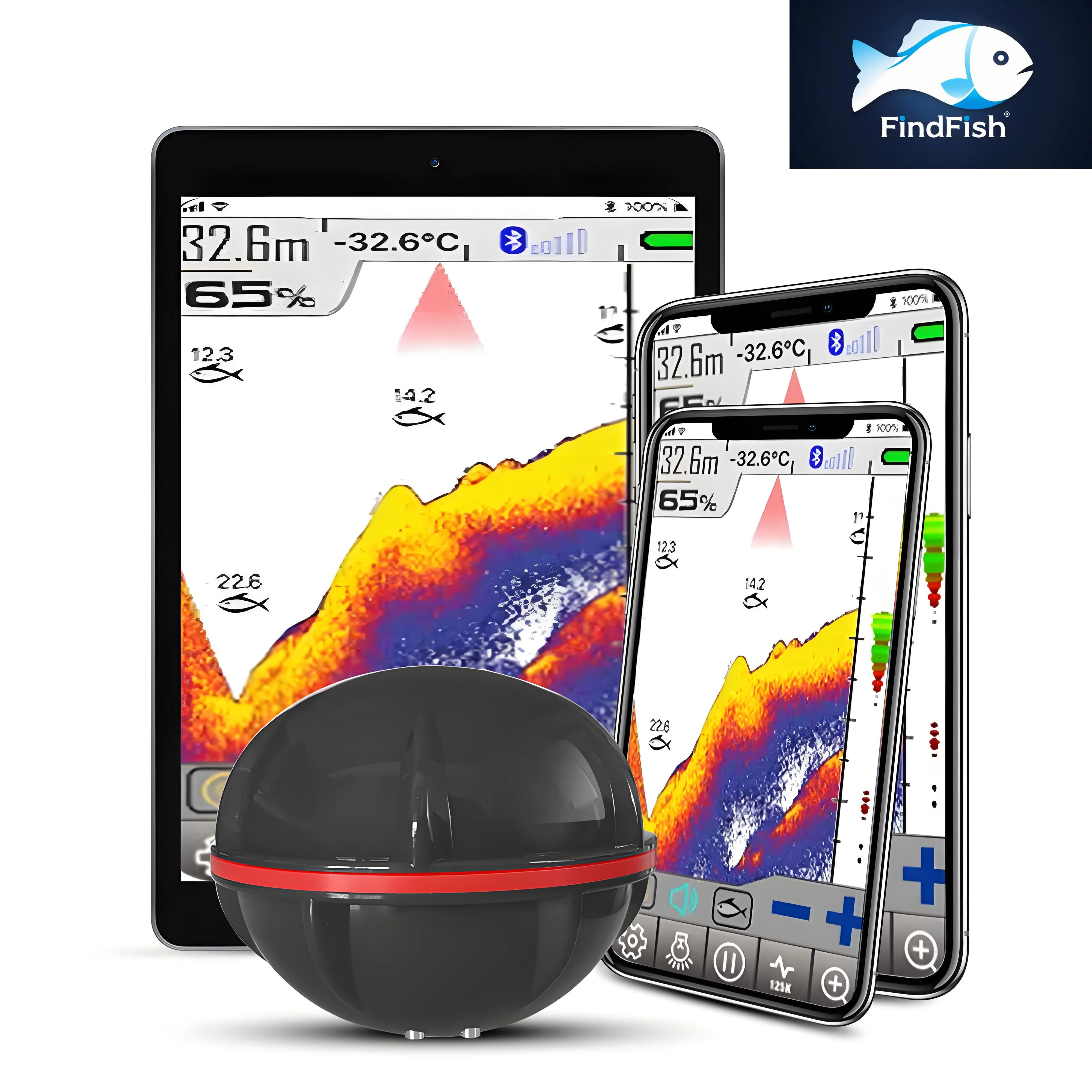 Wireless Sonar Fish Finder, Compatible With Smartphones, 40m Depth Detection Range, Portable 2.95inch Fishing Assistant
Wireless Sonar Fish Finder, Compatible With Smartphones, 40m Depth Detection Range, Portable 2.95inch Fishing Assistant