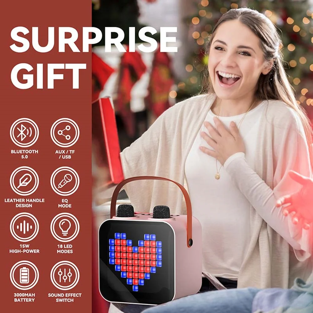 AB34-Karaoke Machine With Microphone Color Screen Portable Bluetooth Speaker Karaoke Players
AB34-Karaoke Machine With Microphone Color Screen Portable Bluetooth Speaker Karaoke Players