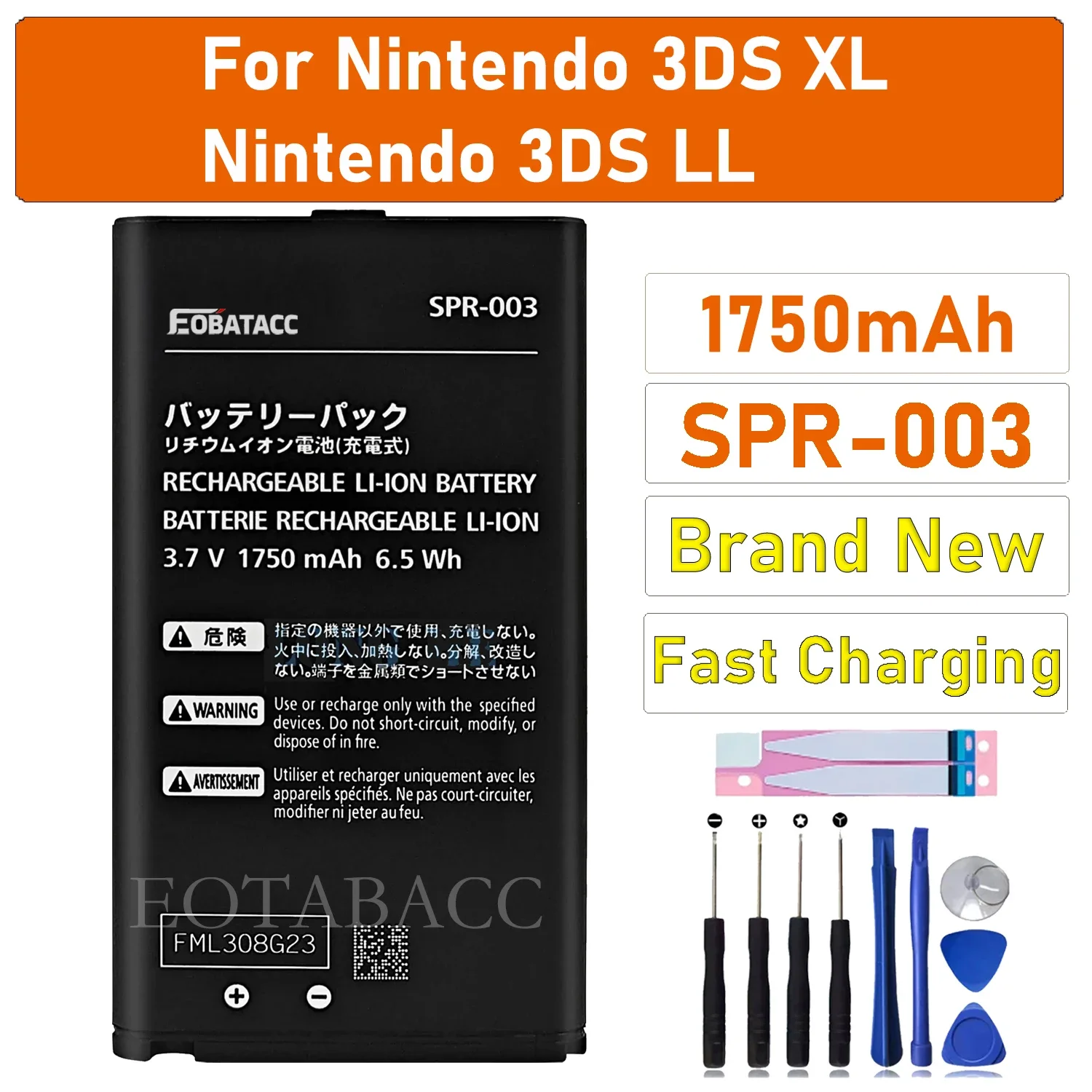 100% New high capacity Battery SPR-003 For Nintendo 3Ds XL /Nintendo 3DS LL Mobile Phone Batteries
100% New high capacity Battery SPR-003 For Nintendo 3Ds XL /Nintendo 3DS LL Mobile Phone Batteries