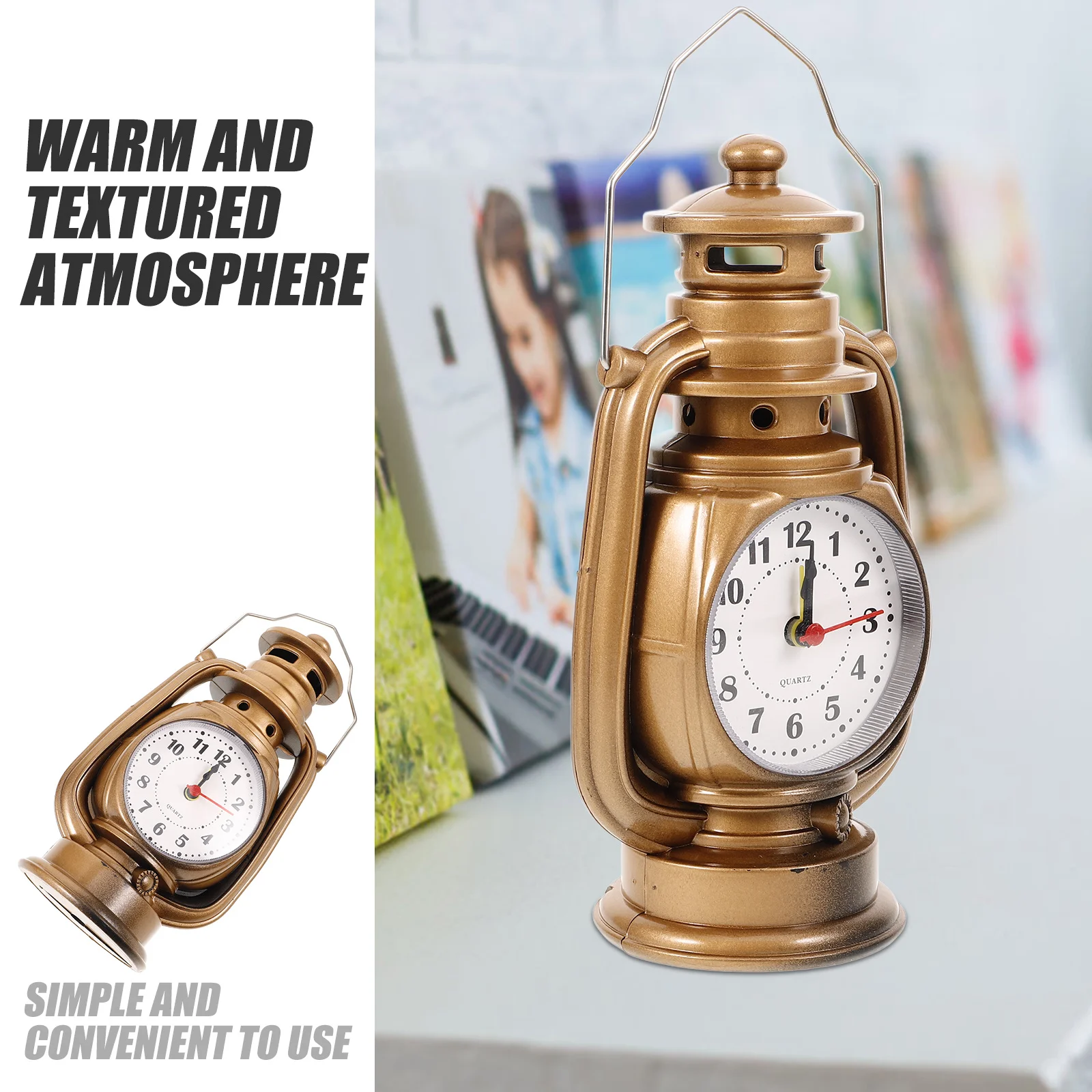 Desktop Alarm Clock with Vintage Lamp Design Sturdy Build Comfortable Touch Fade Resistant Ideal for Bedroom Or Office
Desktop Alarm Clock with Vintage Lamp Design Sturdy Build Comfortable Touch Fade Resistant Ideal for Bedroom Or Office