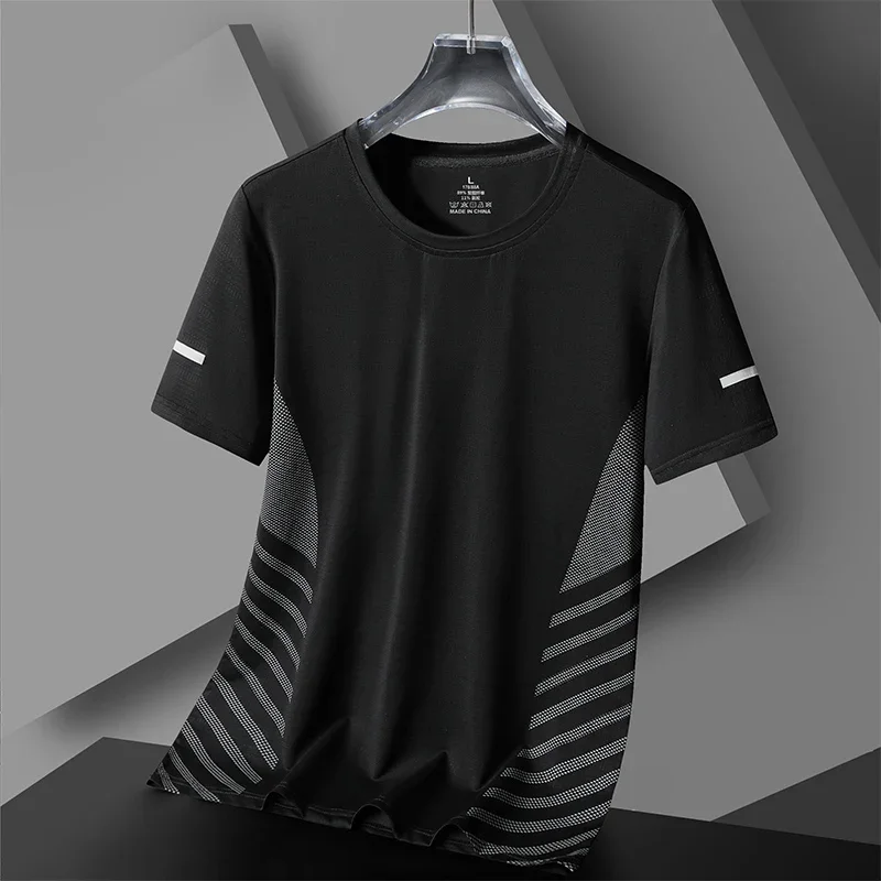 Summer Running Sport Tee Fashion Quick Dry Material Short Sleeves Tops Casual O-neck Loose T-shirt Outdoor Fitness Men's T Shirt
Summer Running Sport Tee Fashion Quick Dry Material Short Sleeves Tops Casual O-neck Loose T-shirt Outdoor Fitness Men's T Shirt